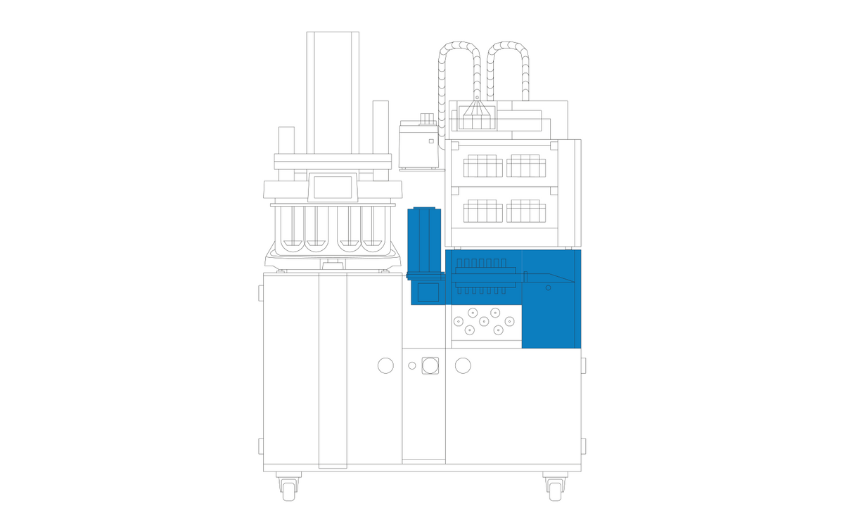 FS-F Filter station reproducible filtration with fully automated filter changes for multiple dissolution runs.